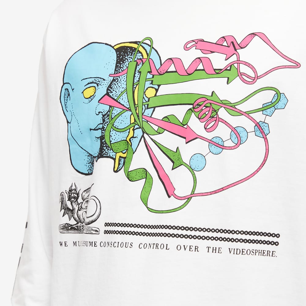 Brain Dead Conscious Control Long Sleeve T-Shirt, White