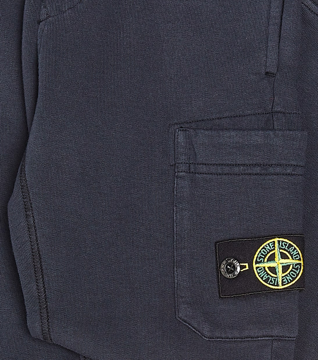 Compass cotton fleece sweatpants Stone Island Junior, blue