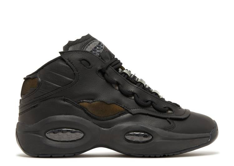 حذاء رياضي Reebok MAISON MARGIELA X QUESTION MID 'MEMORY OF - BLACK' باللون الأسود