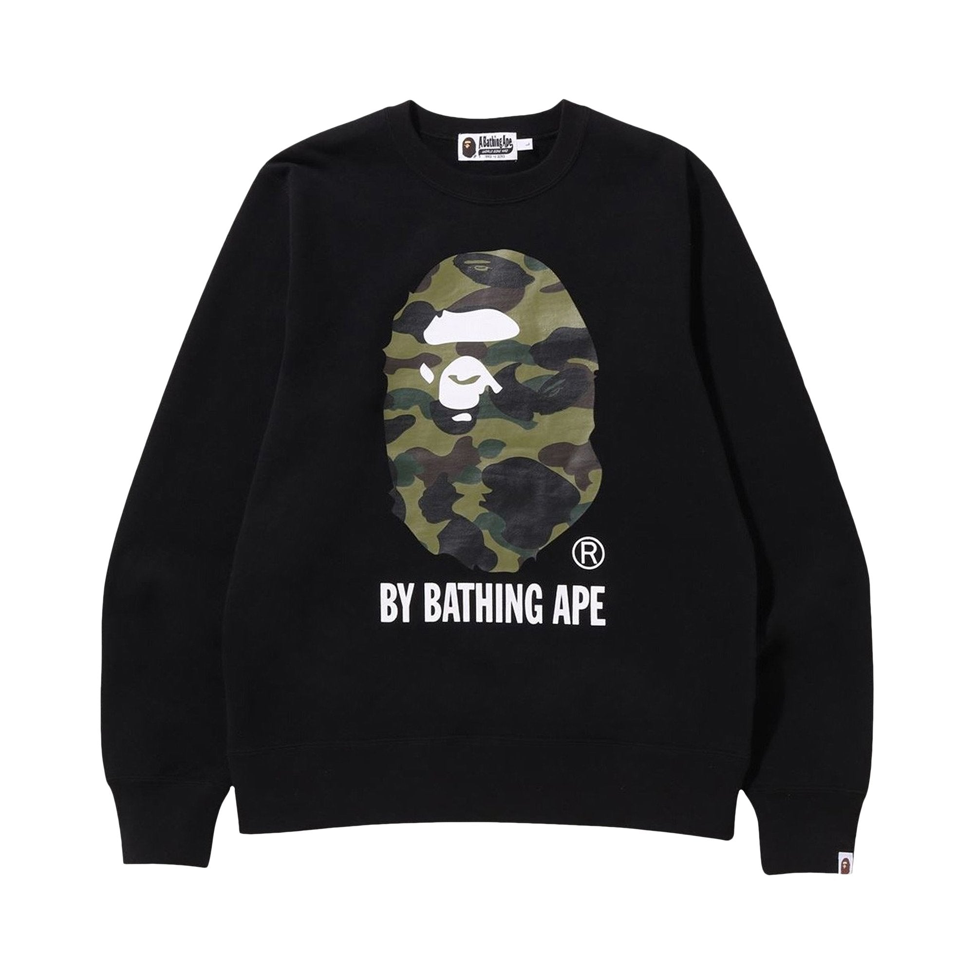 قميص BAPE 1st Camo من Bathing Ape Crewneck باللون الأسود