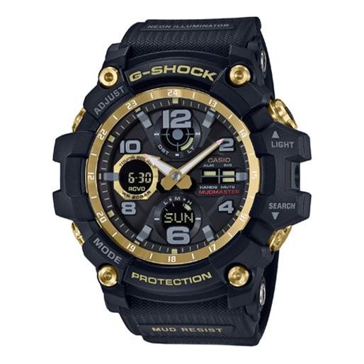 ساعة CASIO G-Shock Mudmaster 'Black Gold'، باللون الأسود