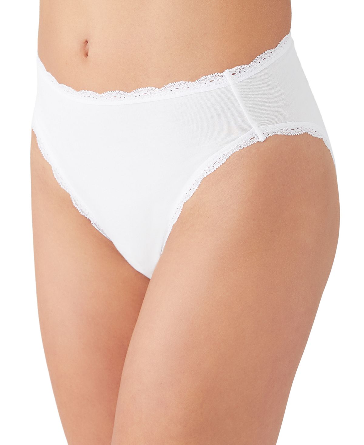 Women's High Cut Underwear with Eyelets 971219 b.tempt'd, white