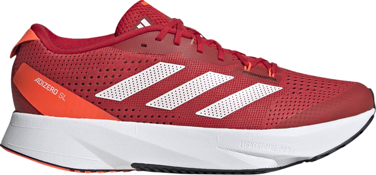 Adidas Adizero SL 'Scarlet Solar Red' sneakers, red