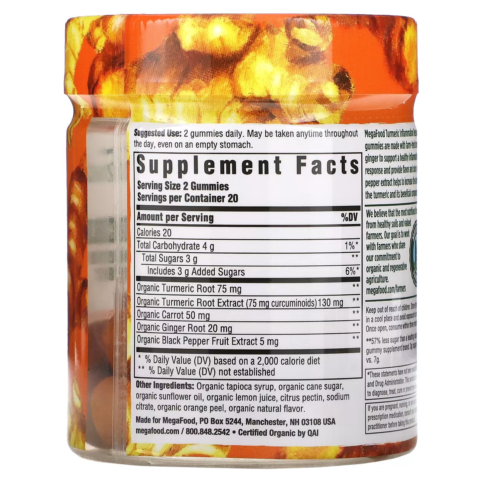 MegaFood Turmeric Anti-Inflammation, 40 Chewable Tablets