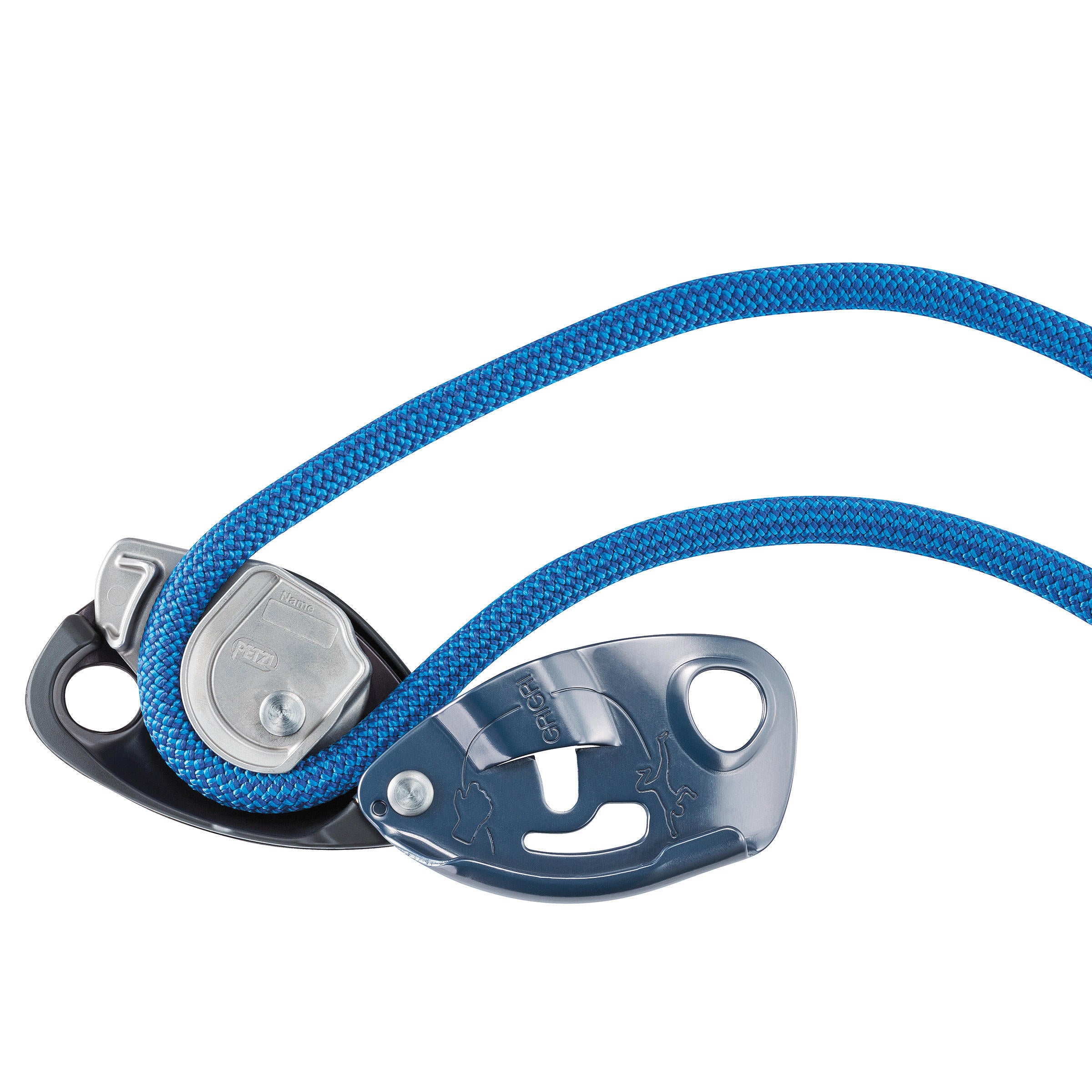 Petzl Grigri belay device with emergency braking system