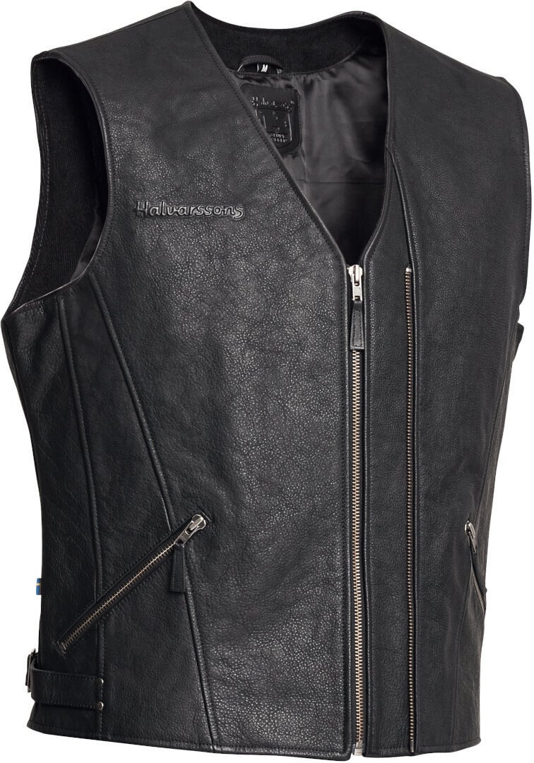 Halvarssons Cut motorcycle vest, black