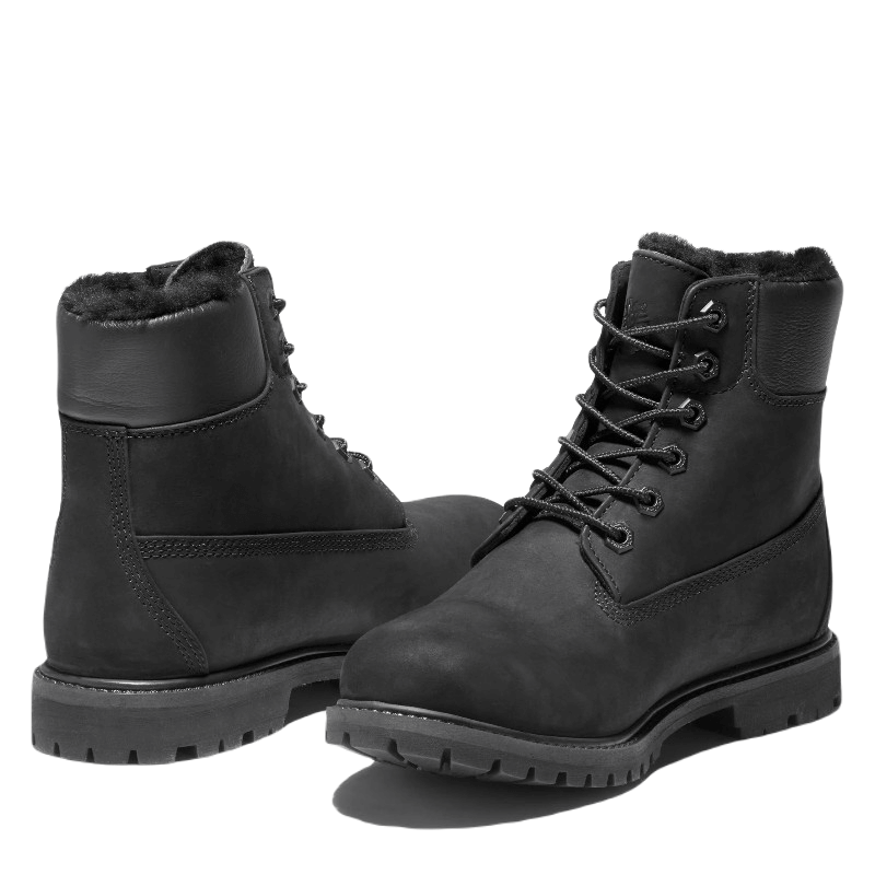 Timberland 6 Inch Premium Shearling Boots, Black