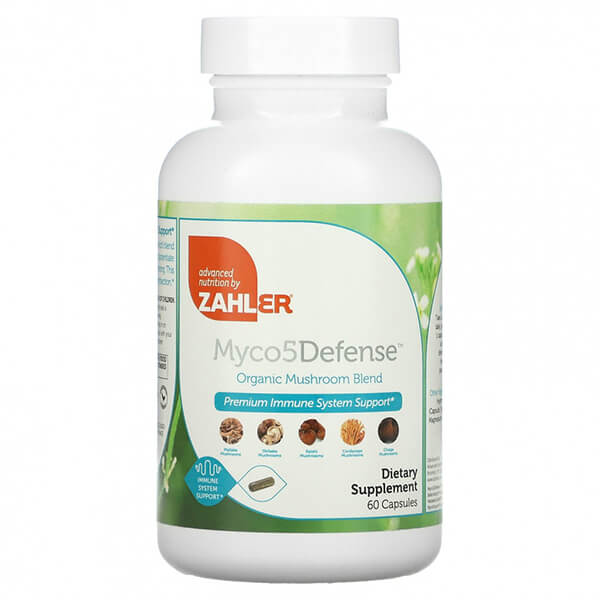 Zahler Organic Mushroom Blend, 60 Capsules