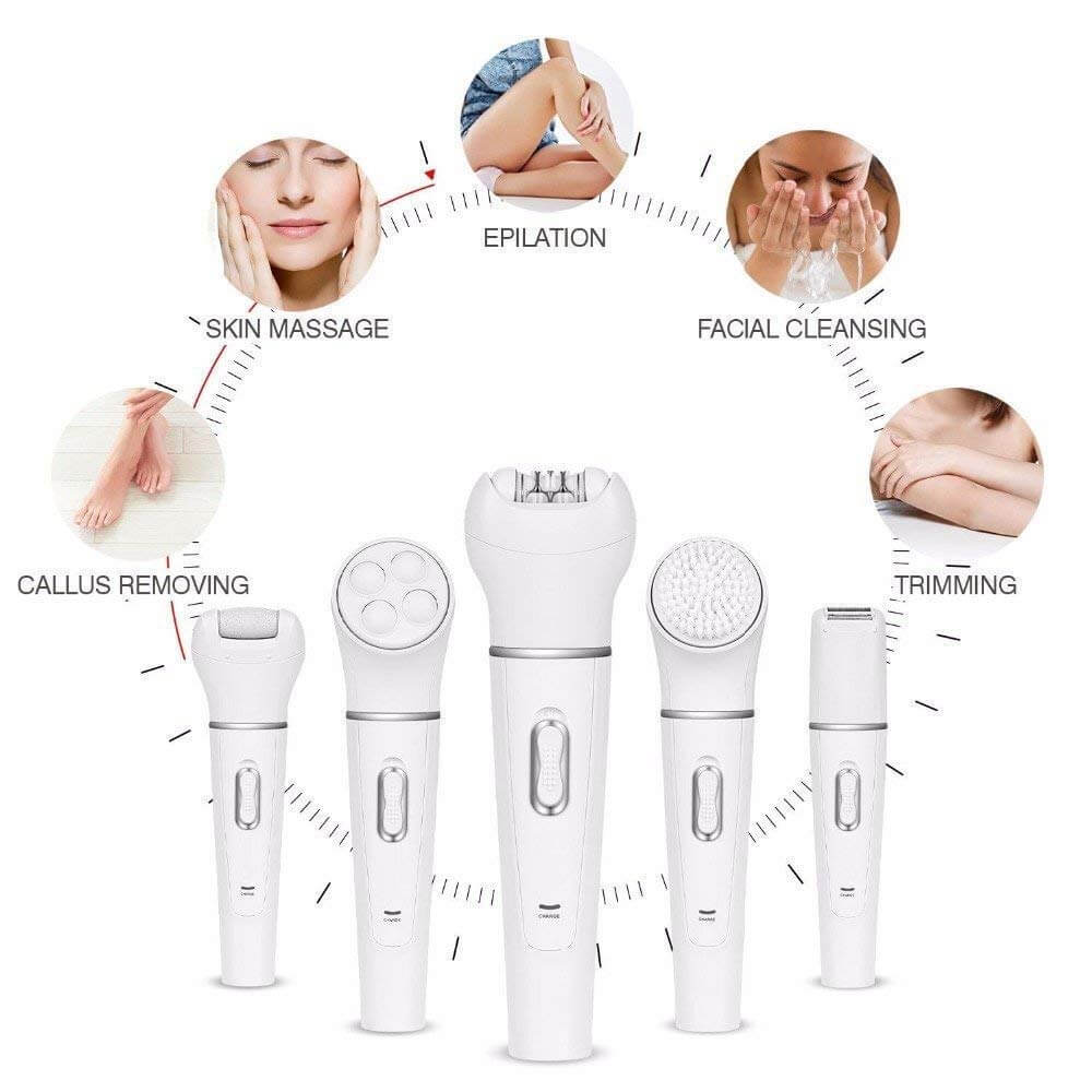 5 in 1 massager Meng Zhi Ao, white