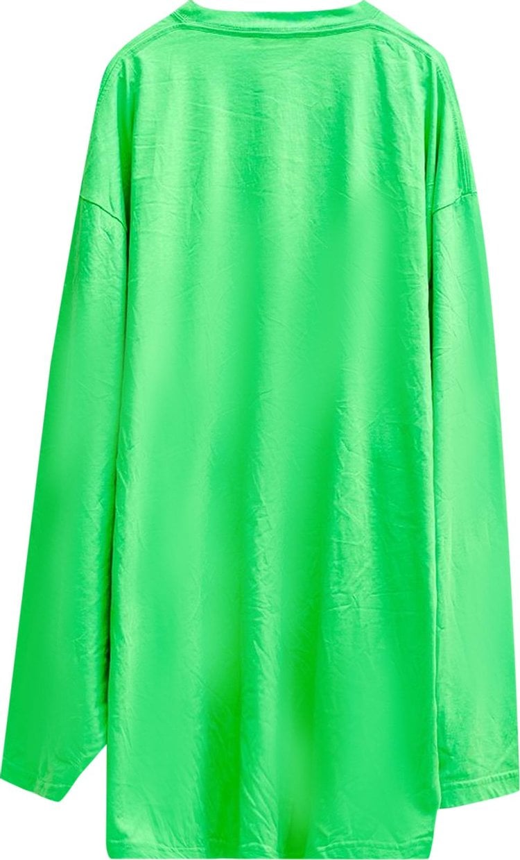 Balenciaga Languages Long-Sleeve T-Shirt 'Fluo Green', Green