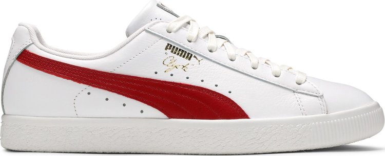 Sneakers Puma Clyde Core Leather Foil White Cherry, white