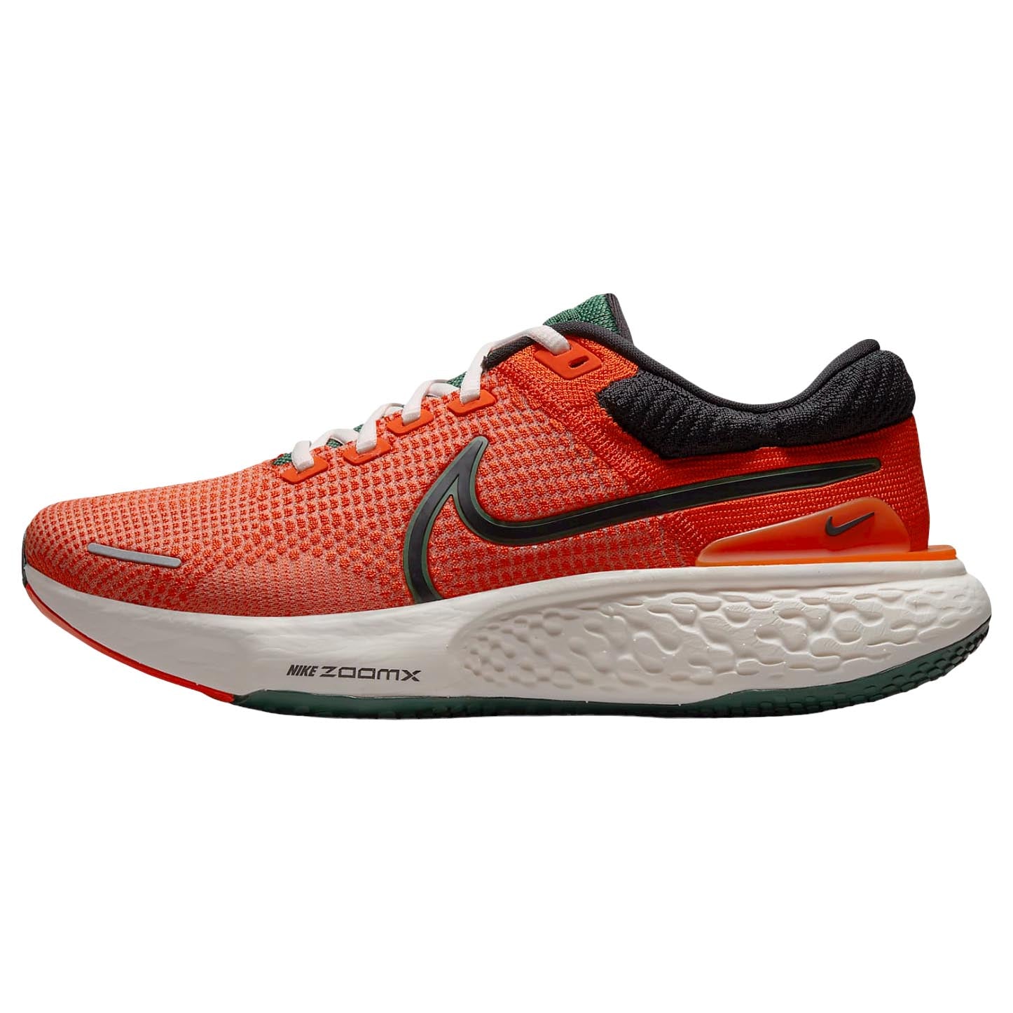 حذاء Nike ZoomX Invincible Run Flyknit 2 باللون البرتقالي/الأخضر الداكن