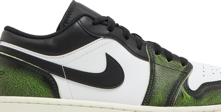 Air Jordan 1 Low SE Wear-Away - Electric Green, White