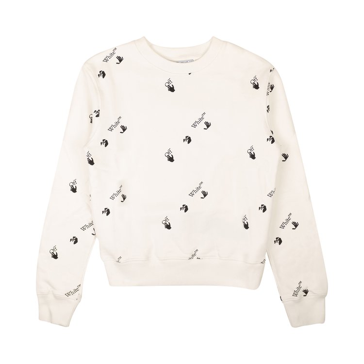 Off-White Slim Allover Crewneck 'White' Sweatshirt, white