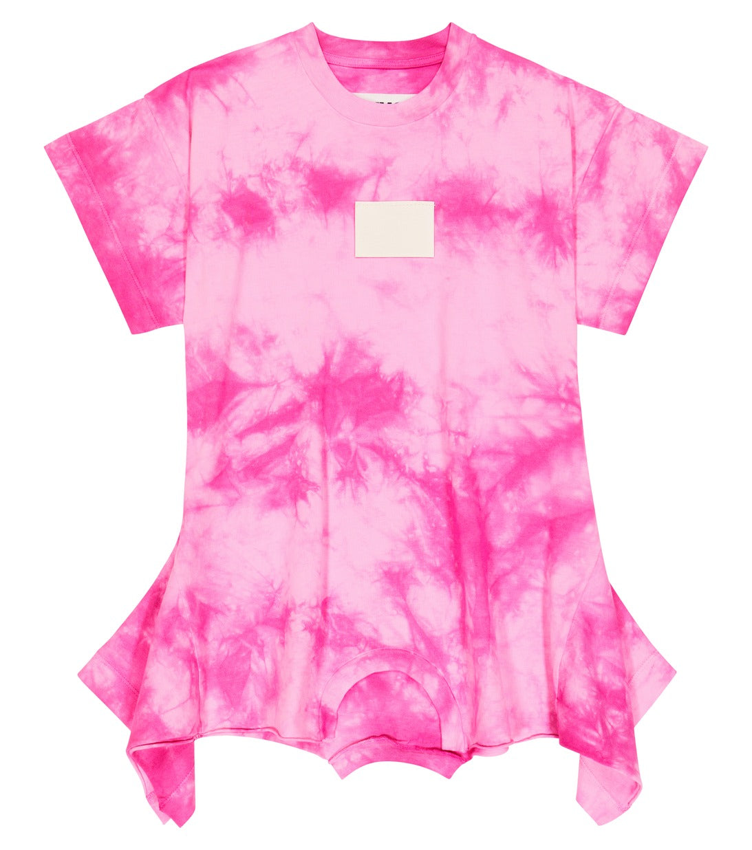 Tie-dye T-shirt dress MM6 Maison Margiela, pink