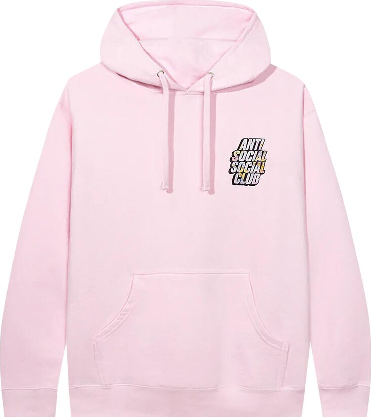 Anti Social Social Club Drop A Pin Hoodie 'Pink', pink