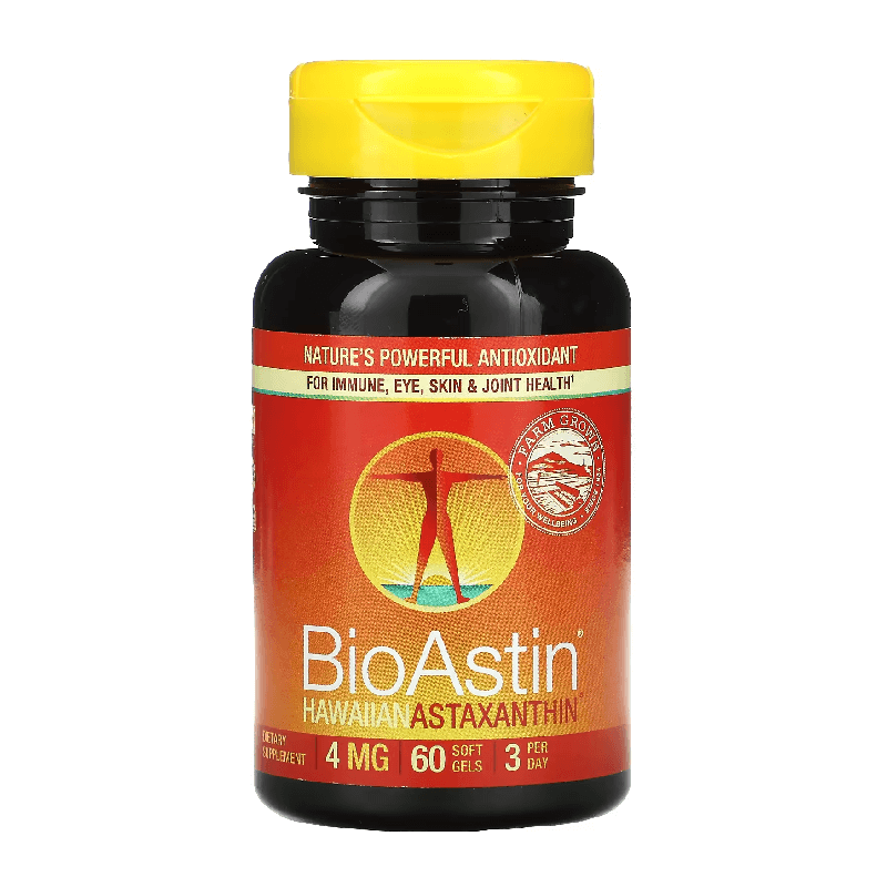 Hawaiian Astaxanthin Nutrex Hawaii 4 mg, 60 softgels