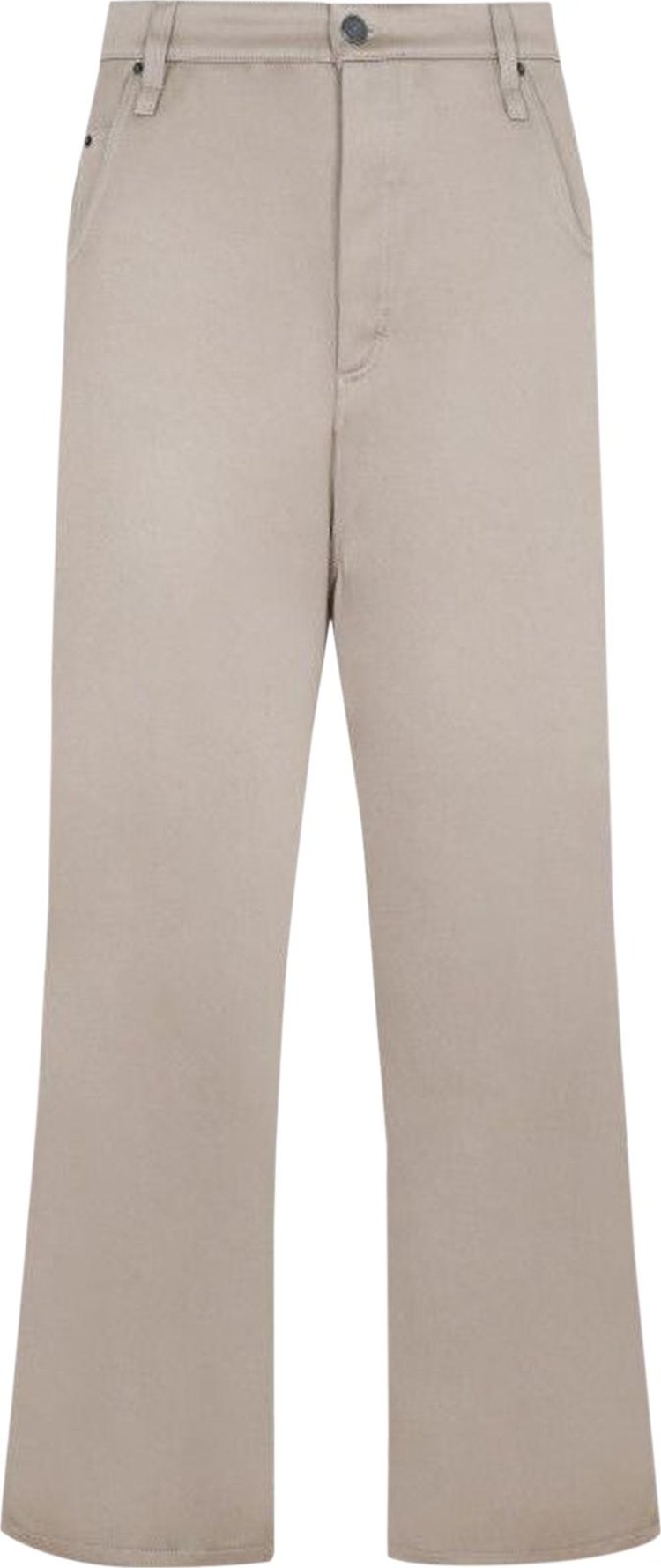 Ami Alex Fit Trousers 'Beige', tan