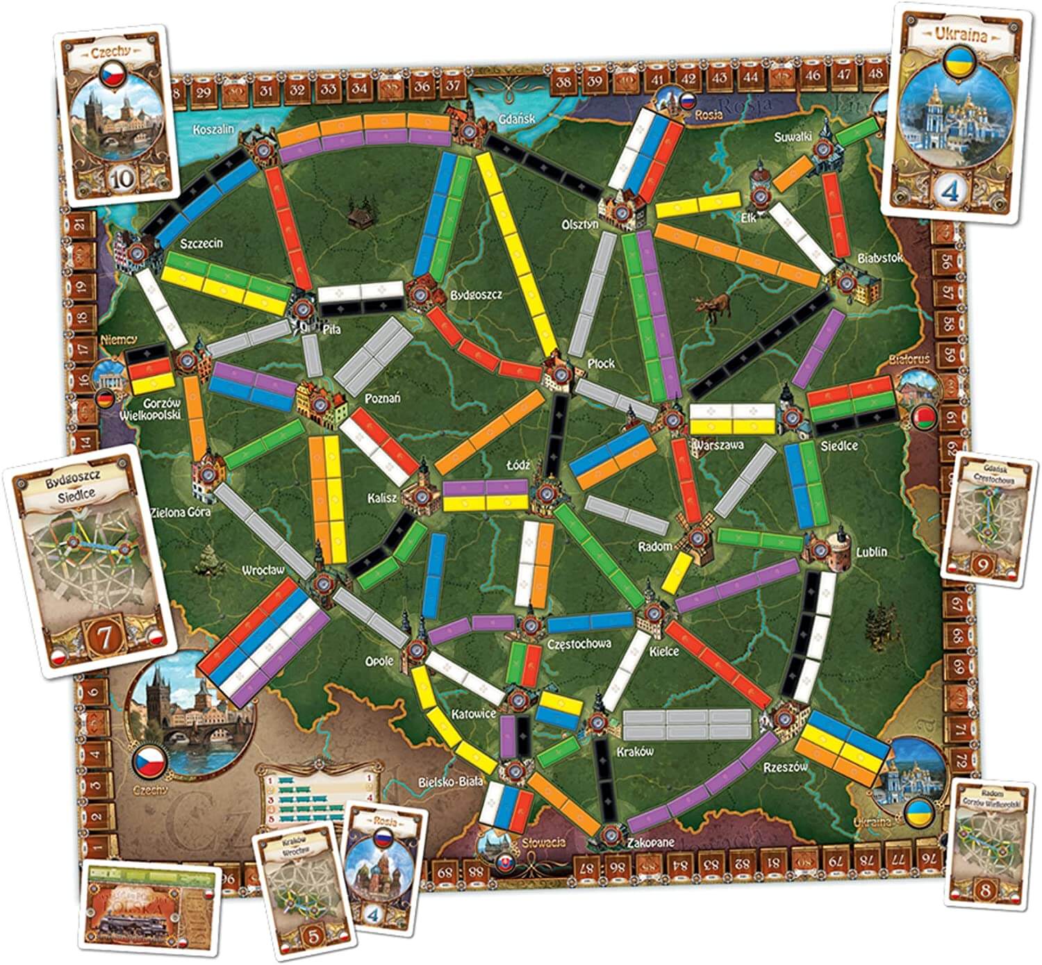 Add-on for the board game Days of Wonder: Ticket To Ride Poland