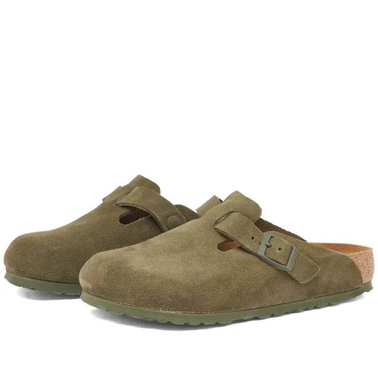 Birkenstock Boston sandals, khaki