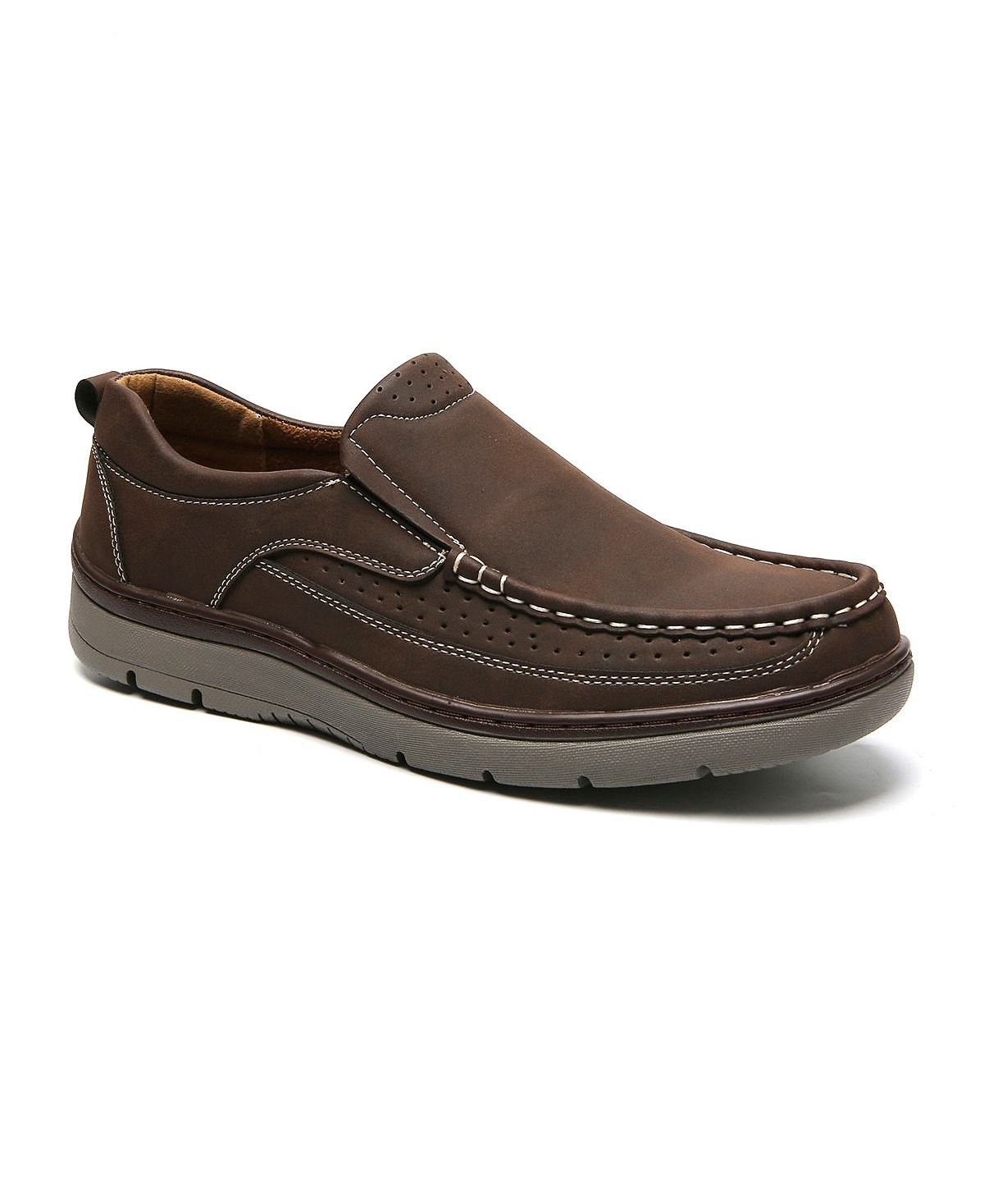 Aston Marc Men's Comfortable Slip On Casual Shoes, Brown