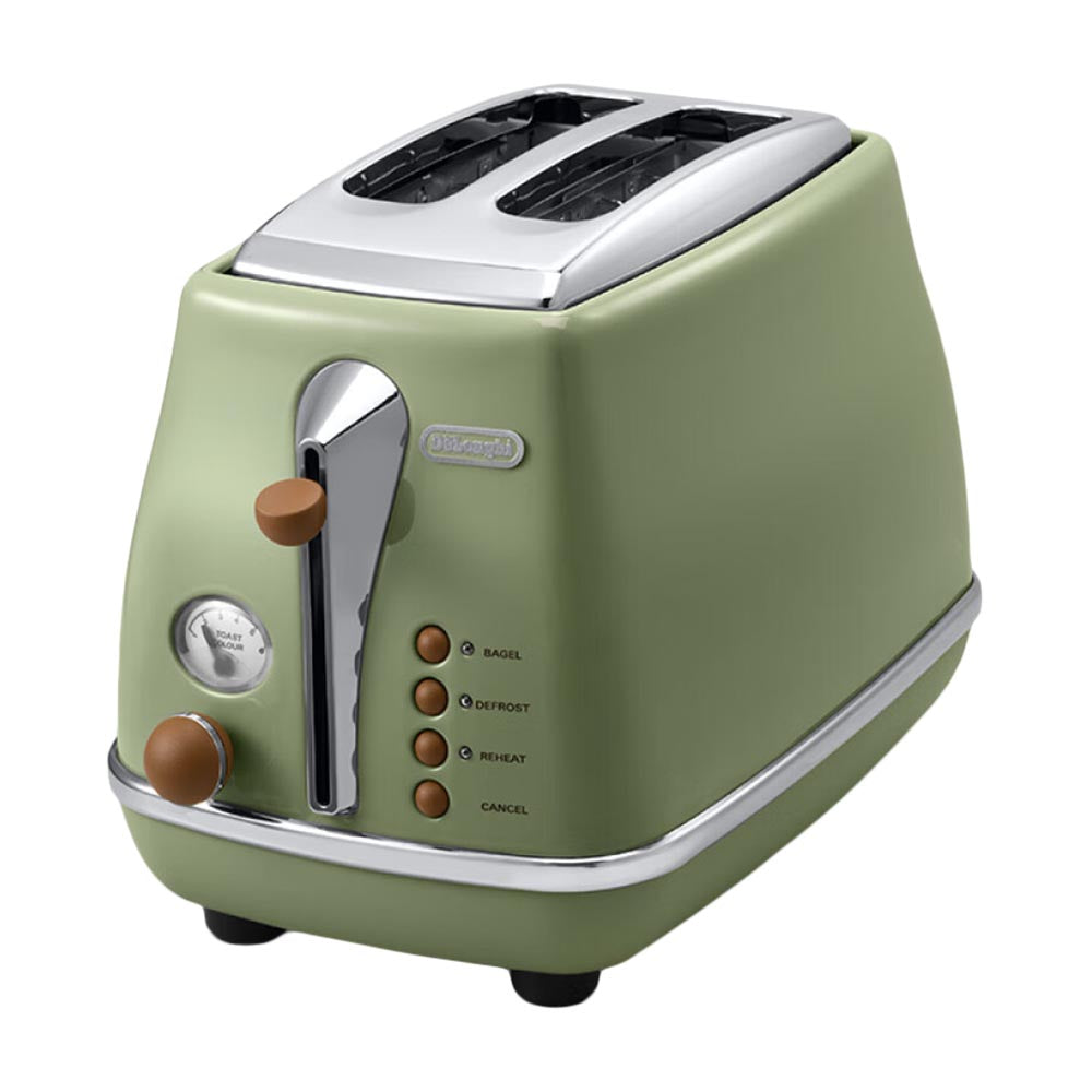 محمصة الخبز DeLonghi Icona Vintage CTO2003، باللون الأخضر