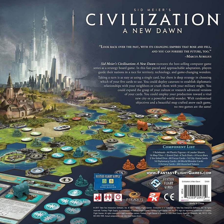 لعبة لوحية Fantasy Flight Games Civilization A New Dawn