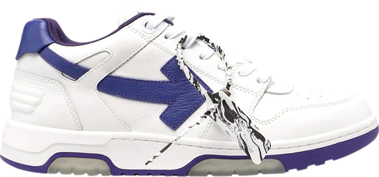 حذاء رياضي Off-White Out of Office Low White Purple، باللون الأبيض