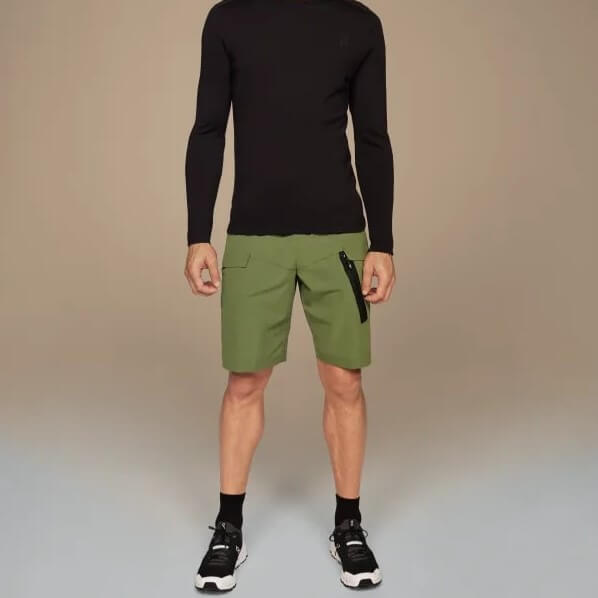 On Running Explorer shorts, green