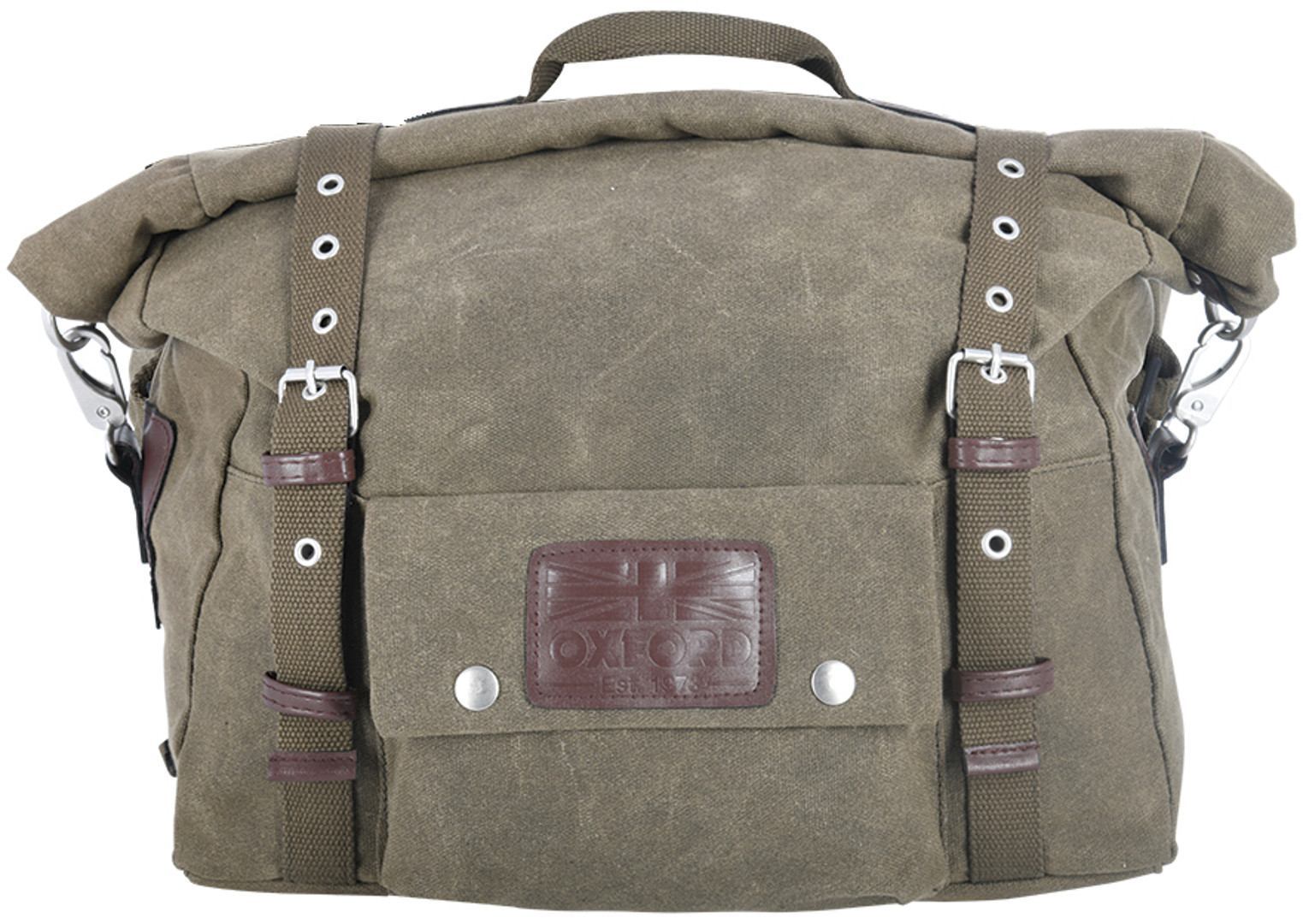 حقيبة دراجة نارية من Oxford Heritage 40L Saddlebag، لون زيتوني