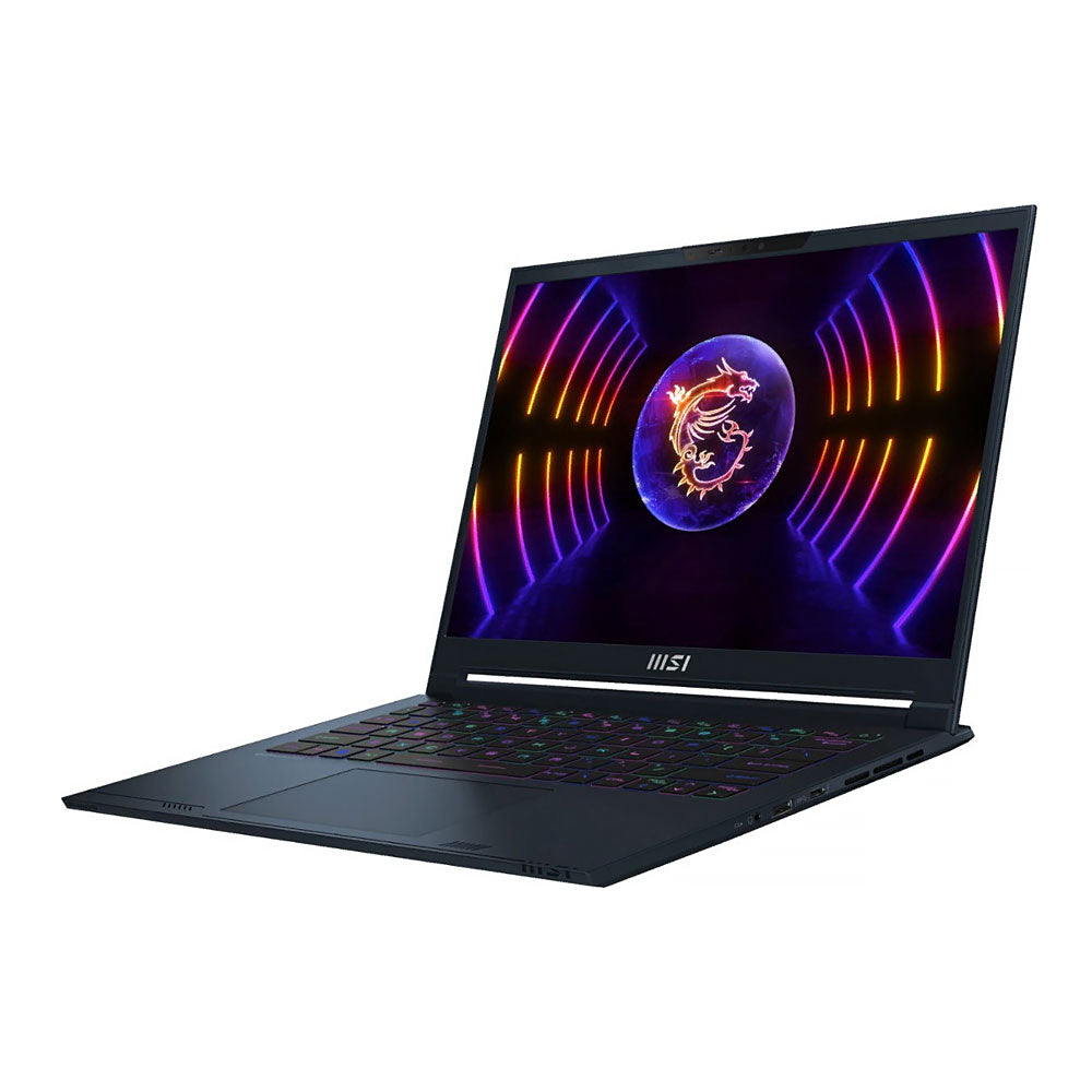 كمبيوتر محمول للألعاب MSI Stealth 14 Studio 14" FHD+، 16GB/512GB، i7-13620H، RTX 4050، 165 هرتز، لوحة مفاتيح إنجليزية زرقاء