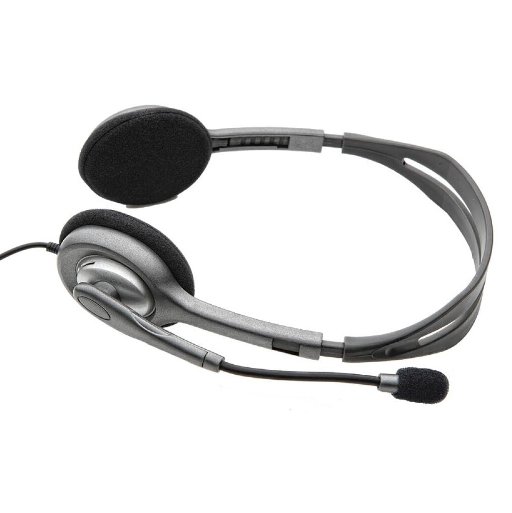 Logitech H111 Stereo Headset, Dark Gray