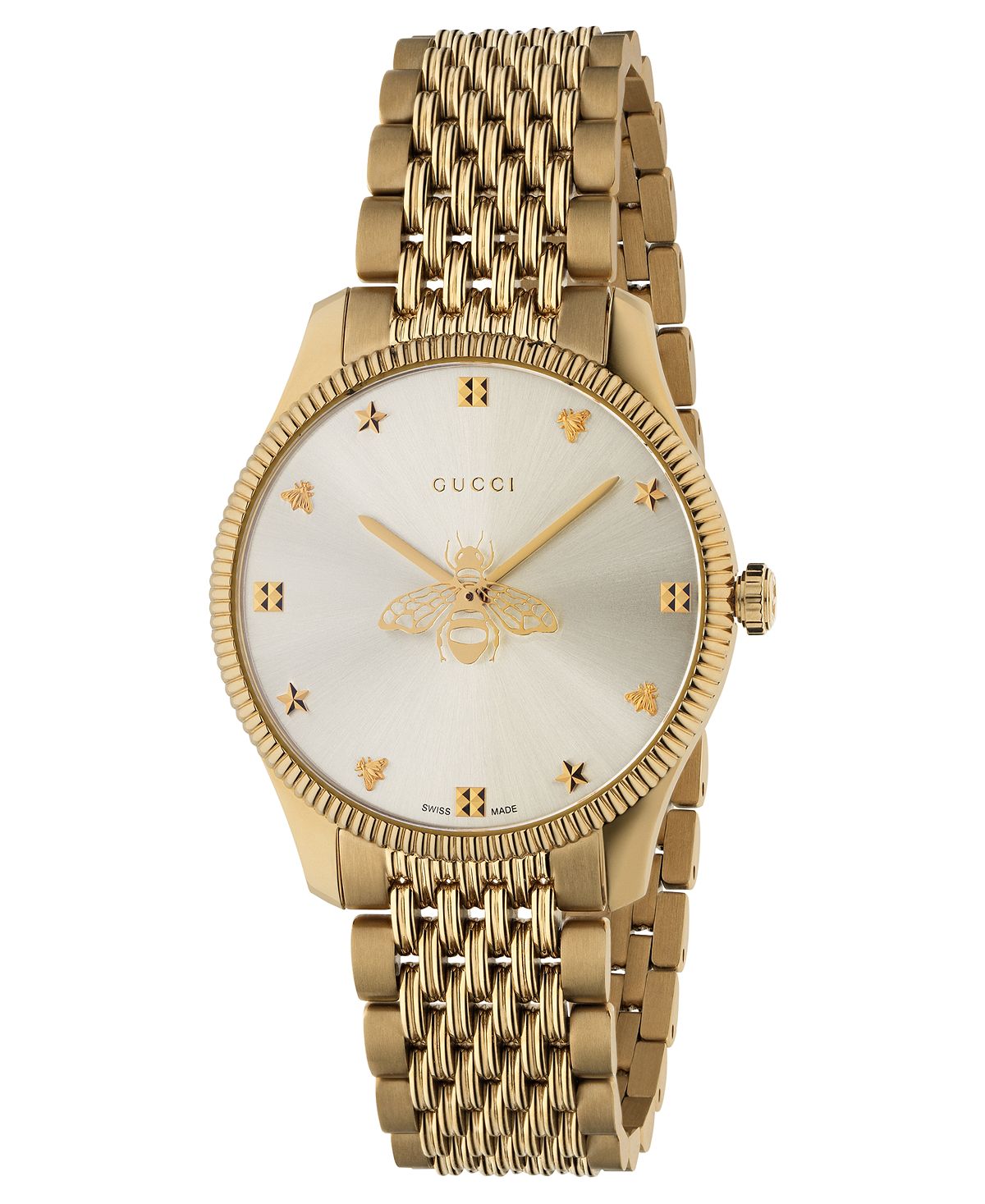 G-Timeless Gold PVD Stainless Steel Bracelet Watch 36mm Gucci Gold