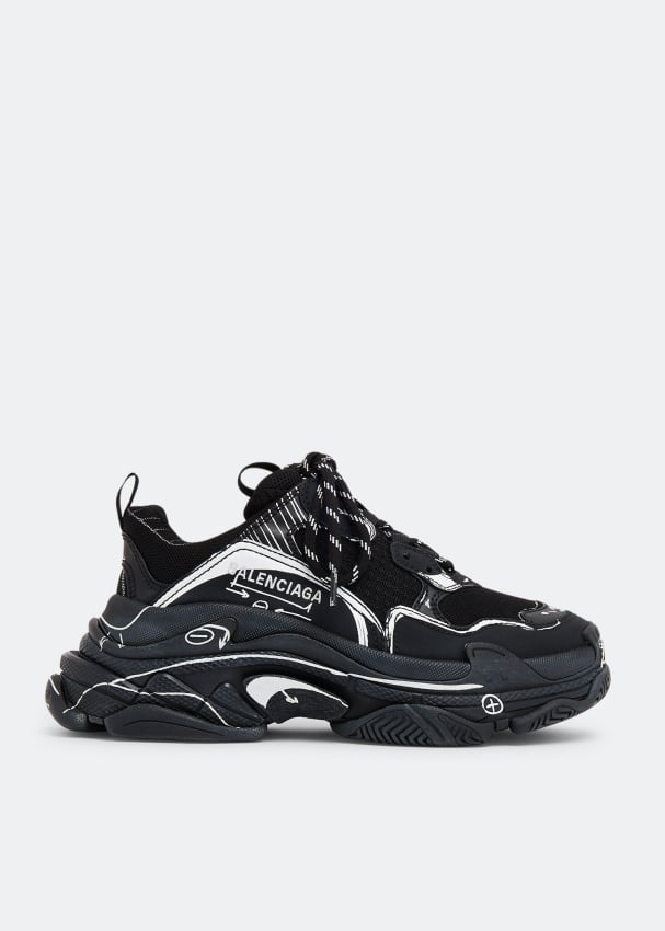 BALENCIAGA Triple S Sketch sneakers, black