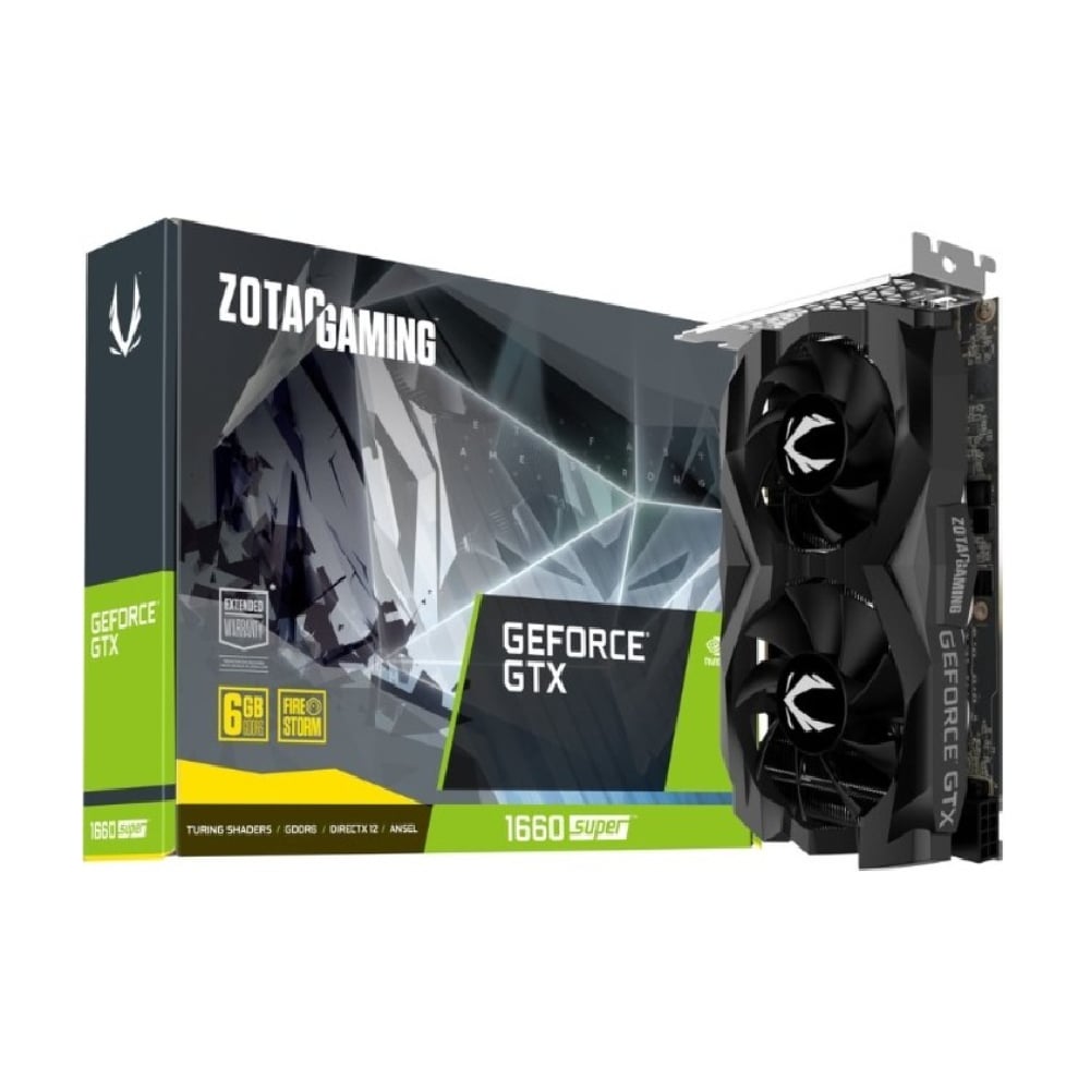 Video card ZOTAC GeForce GTX 1660 Super Twin Fan, 6 GB, black