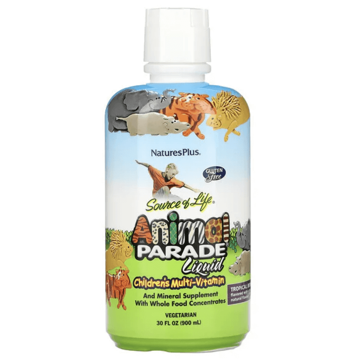 Children's vitamin complex multivitamin syrup Animal Parade, Source of Life, tropical berries, 900 ml