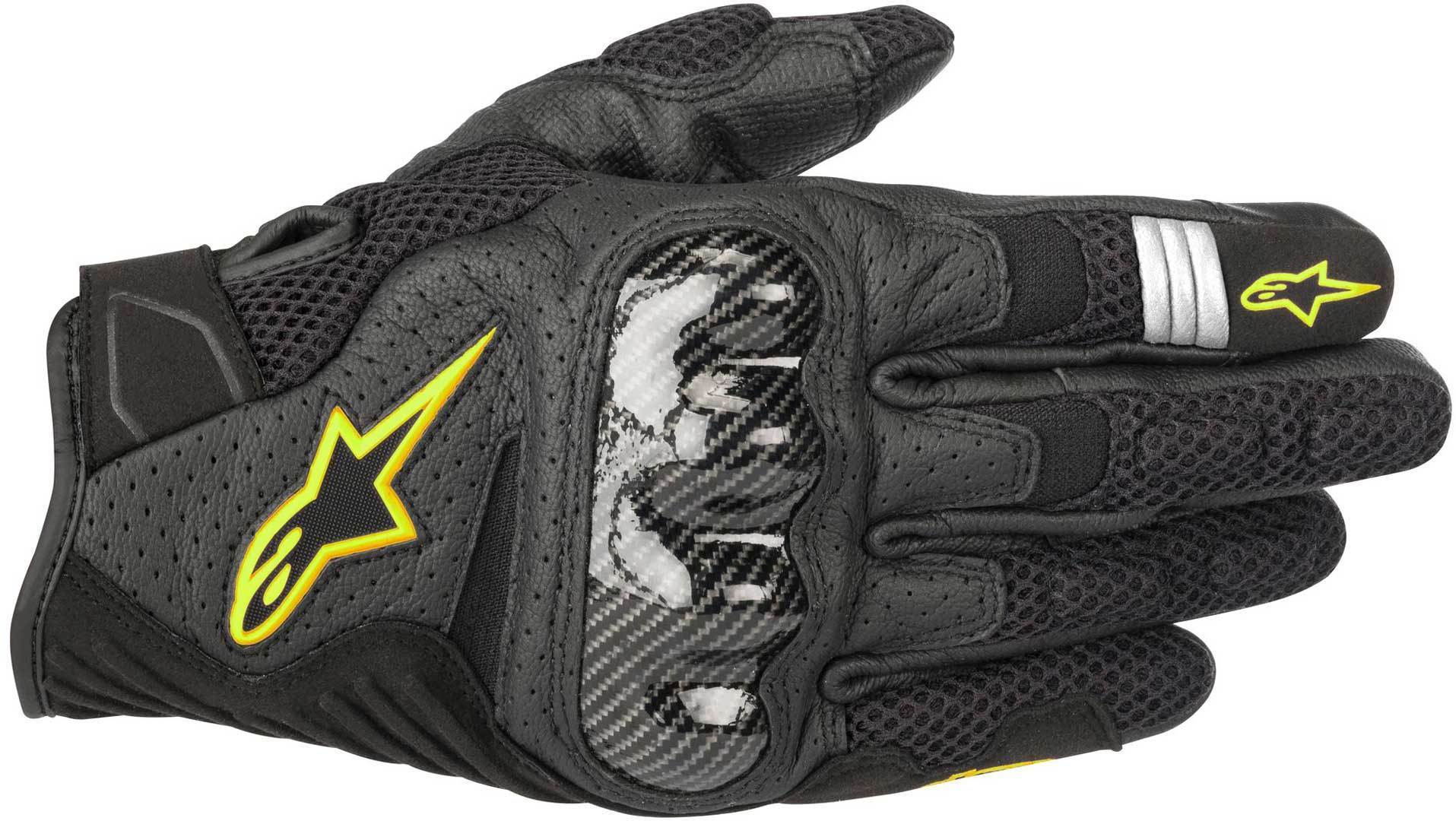 قفازات Alpinestars SMX 1 Air V2، أسود/أصفر