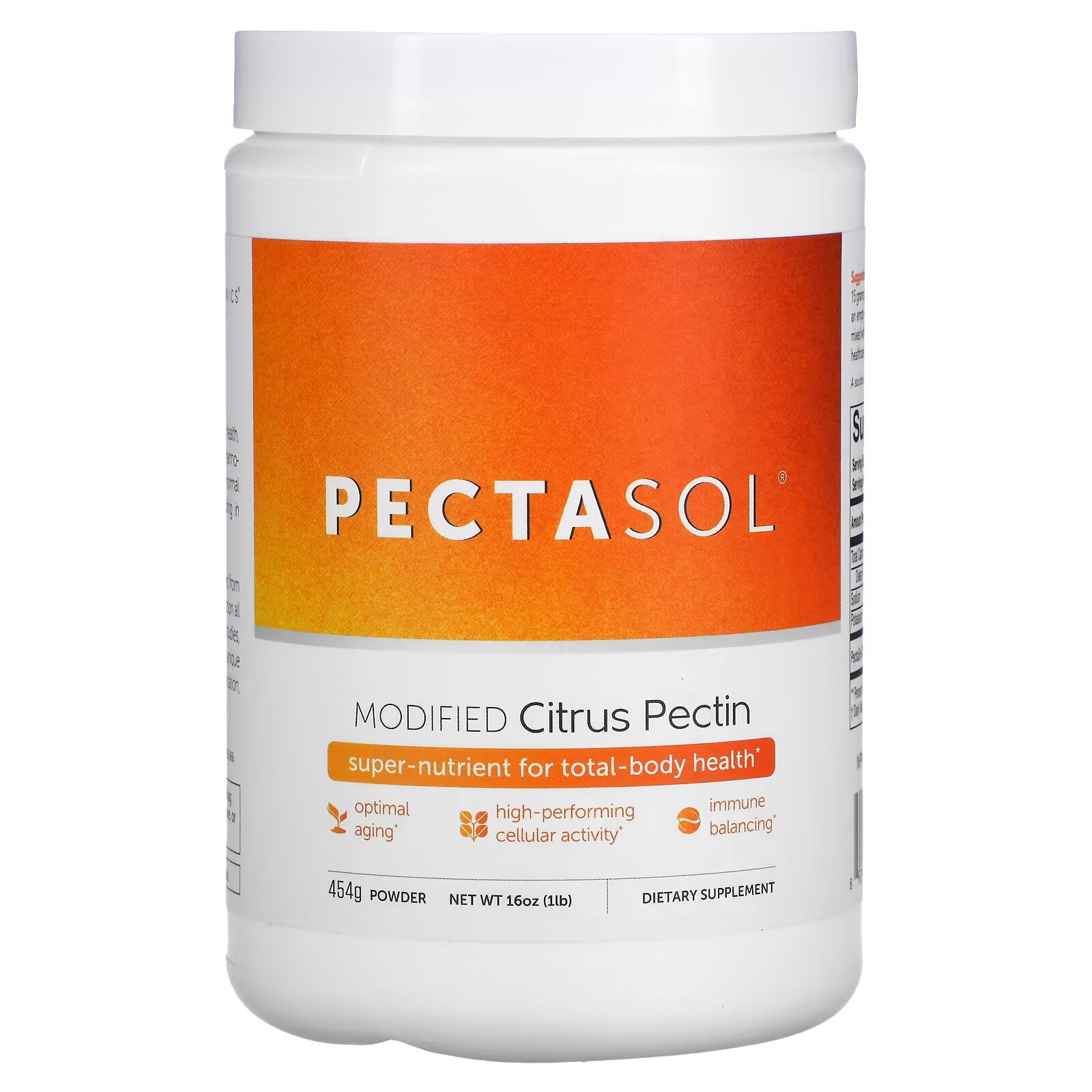 Econugenics, PectaSol-C, Modified Citrus Pectin, Powder, 454 g