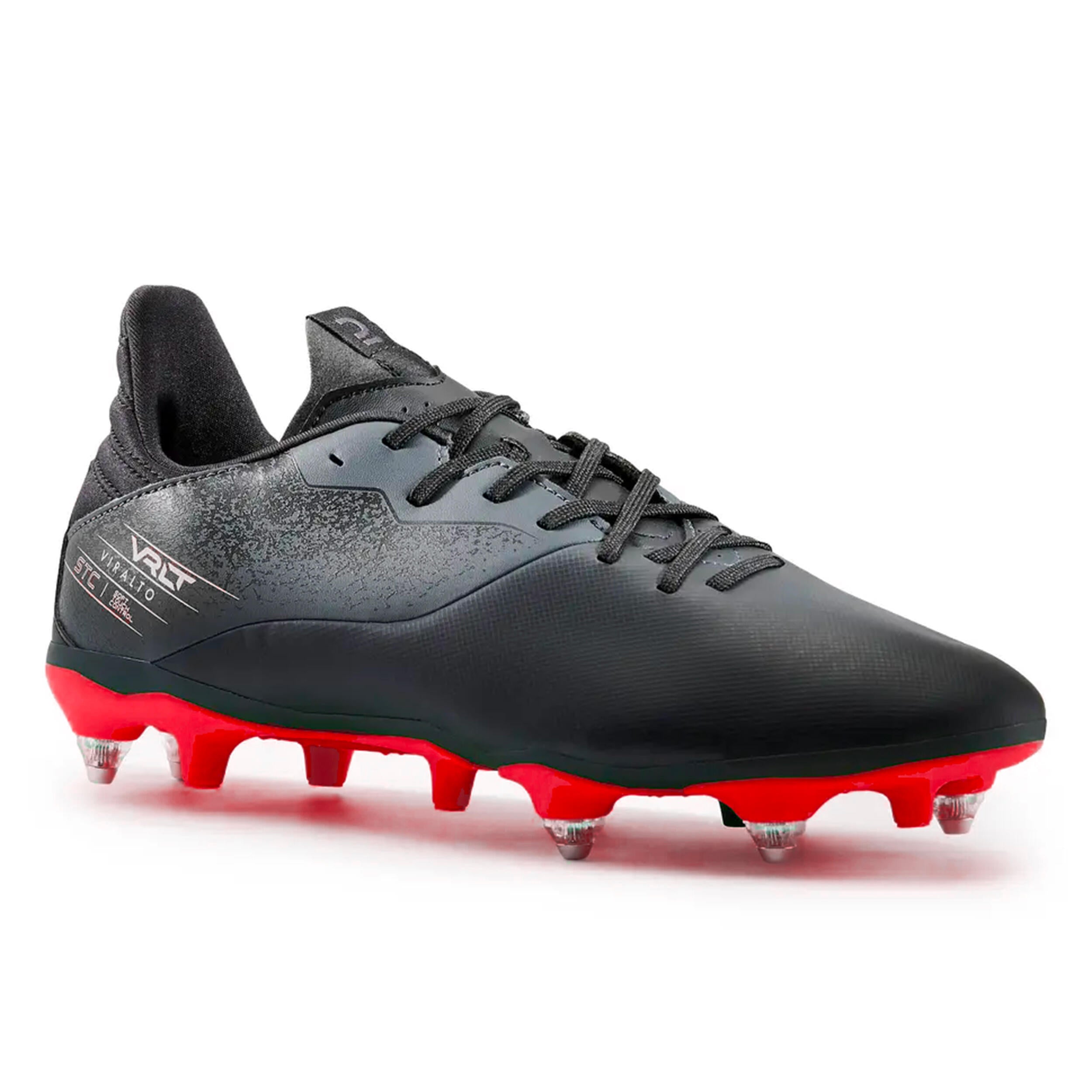 Women's/men's football boots SG - Viralto I black/red KIPSTA black/neon red