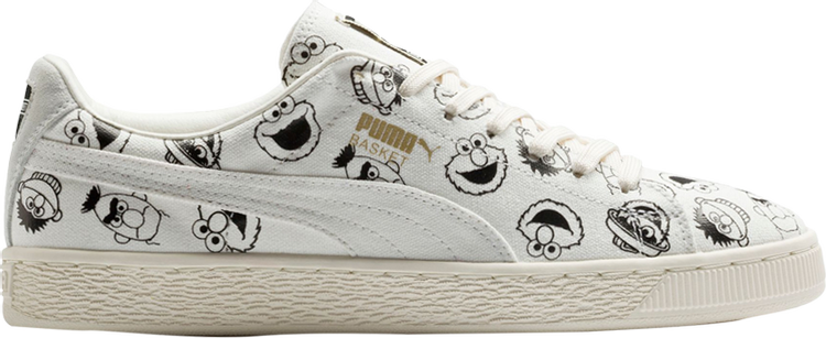 Puma Sesame Street x Basket Whisper White sneakers, white