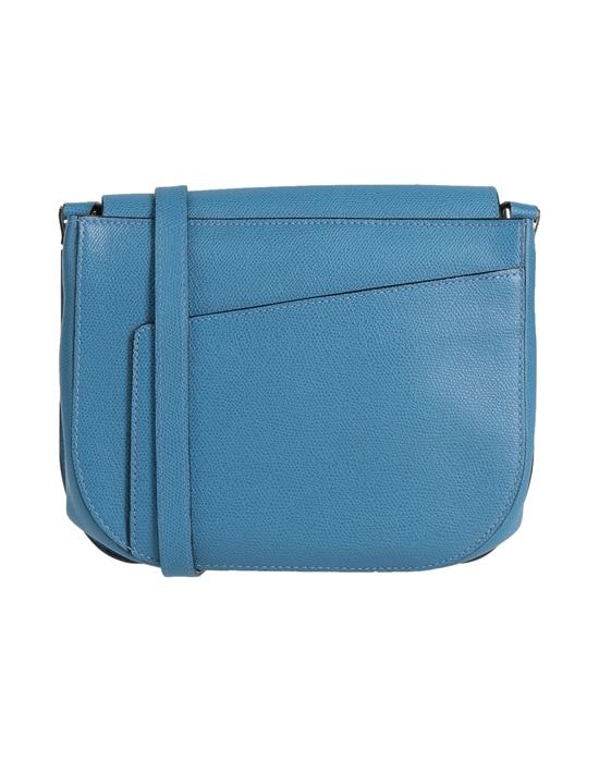 Shoulder bag VALEXTRA, pastel blue