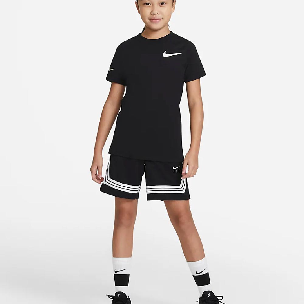 Nike Fly Crossover Big Kids' (Girls') Basketball Shorts, black/white