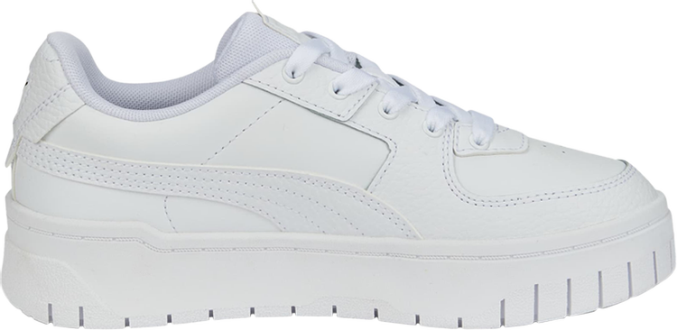 حذاء رياضي Puma Cali Dream Leather Jr Triple White، أبيض