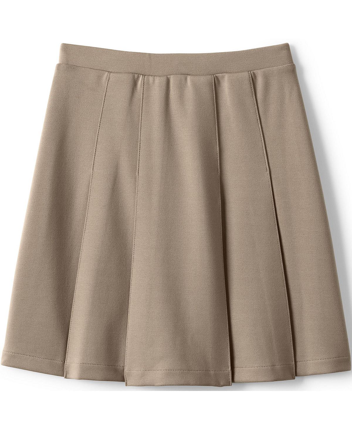 Girls School Uniform Kids Ponte Knee Length Pleated Skirt Lands' End