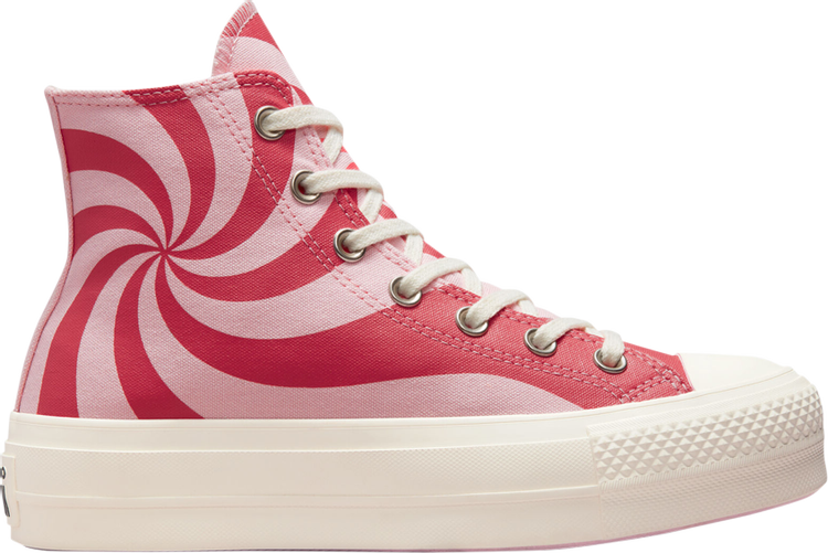 حذاء رياضي Converse Chuck Taylor All Star Lift Platform High Color Candy للنساء، وردي