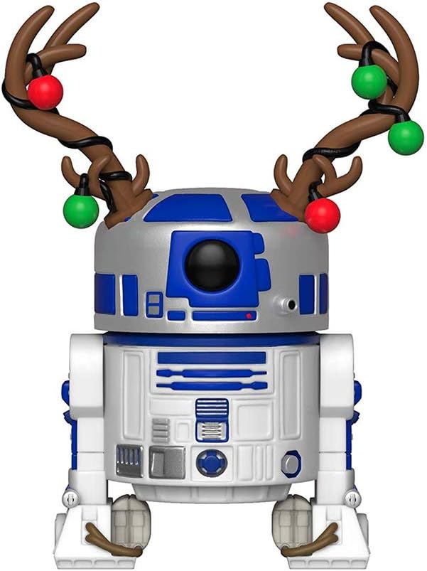 Funko Pop Star Wars: Holiday - R2D2 with Antlers Collectible Figure, Multicolor