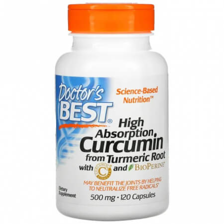 Easily Absorbable Curcumin, Doctor's Best, 500 mg, 120 capsules