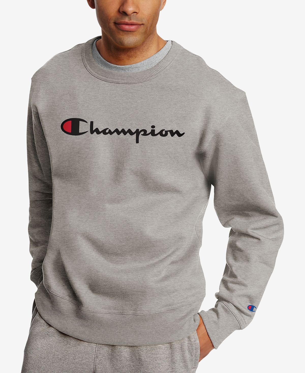 Men's Powerblend Fleece Hoodie with Champion Logo Multi