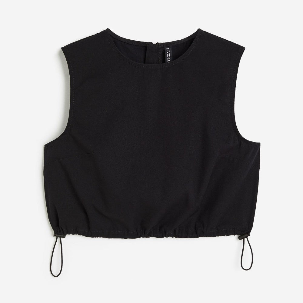 H&M Crop top, black