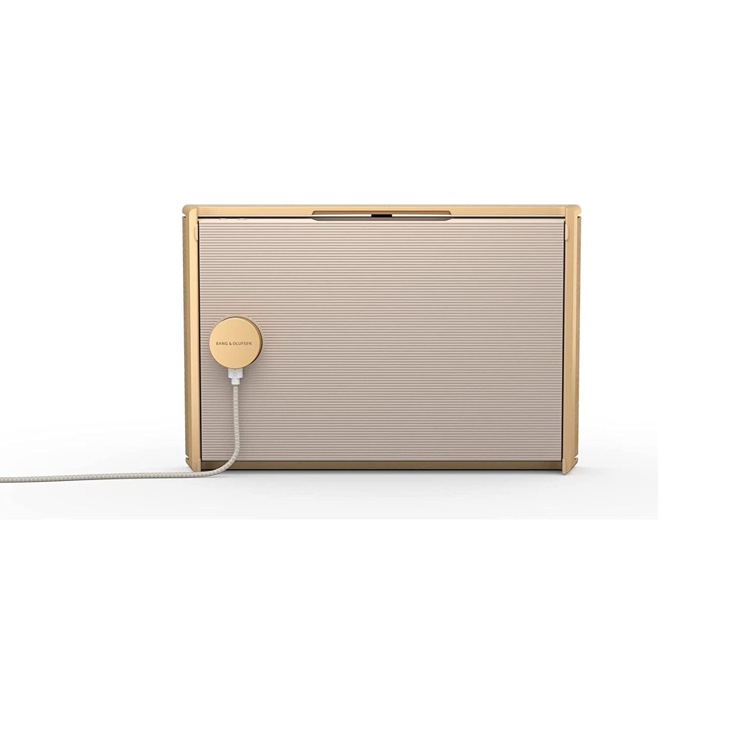 Bang & Olufsen Beosound Level Wireless Speaker, Wi-Fi, Gold/Light Oak